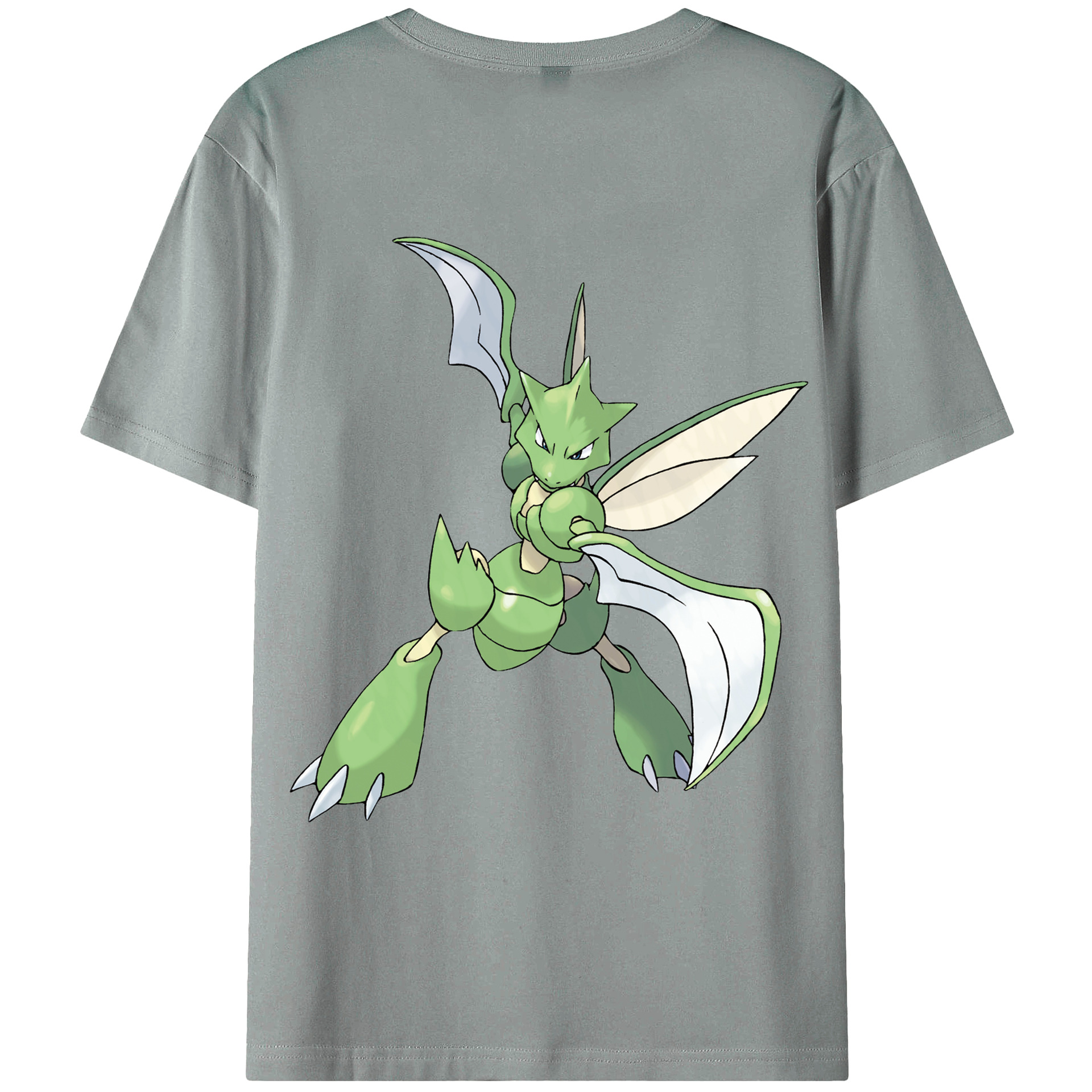 （画像用） ポケットモンスター Pokémon 綿100％ メンズ半袖Tシャツ（バックプリント） 通気性